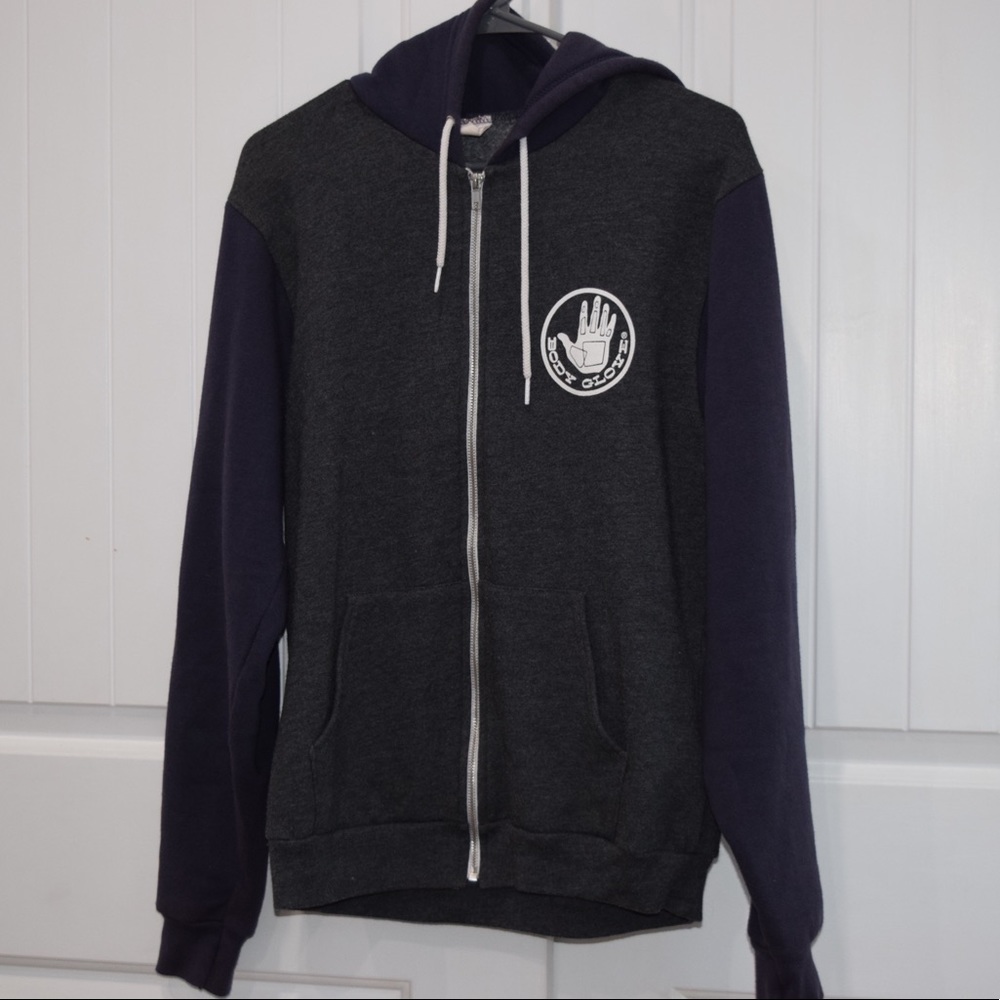 Body glove zip-up hoodie